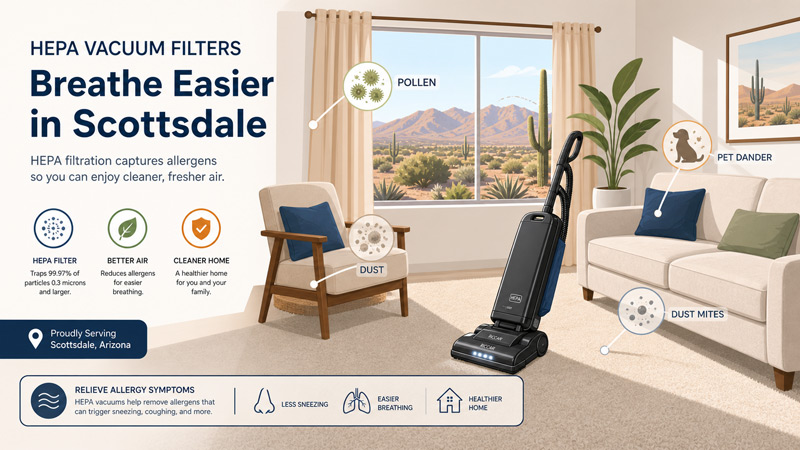 Breathe easier in Scottsdale, HEPA Vacuum Filters