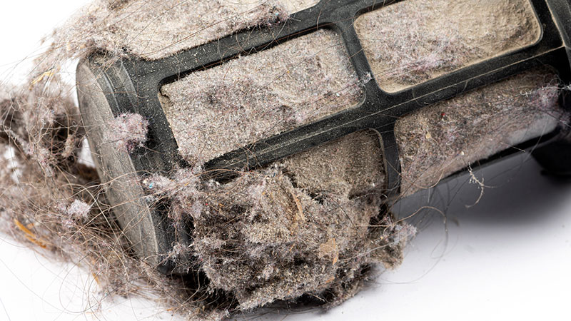 Dirty vacuum filter